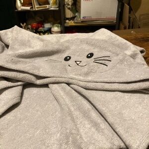 Baby hooded bath towel